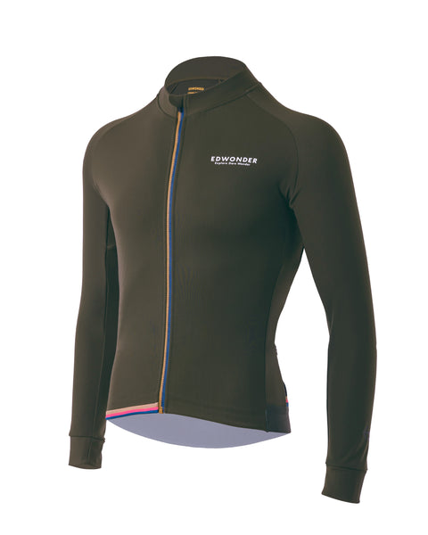 Men's EdW Edition Thermal Long Sleeve Jersey - Olive Green