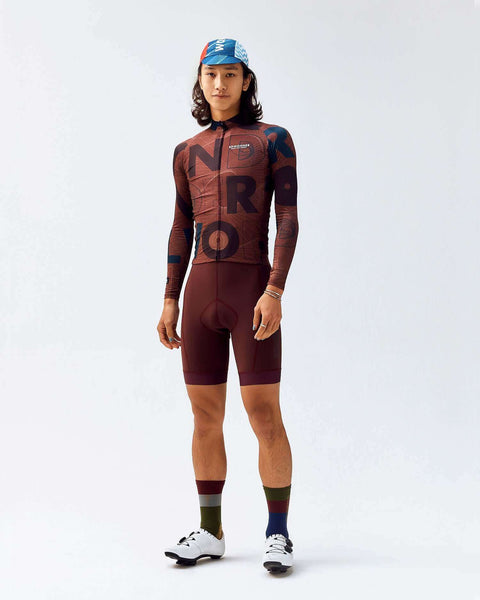 Men's Wonderfool Infinite Bib Shorts - Burgundy Brown