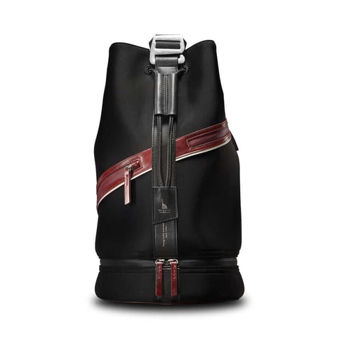 EdWonder X Burgundy Assemblage | Edward Neoprene & Cuir Bucket Bag pour Homme